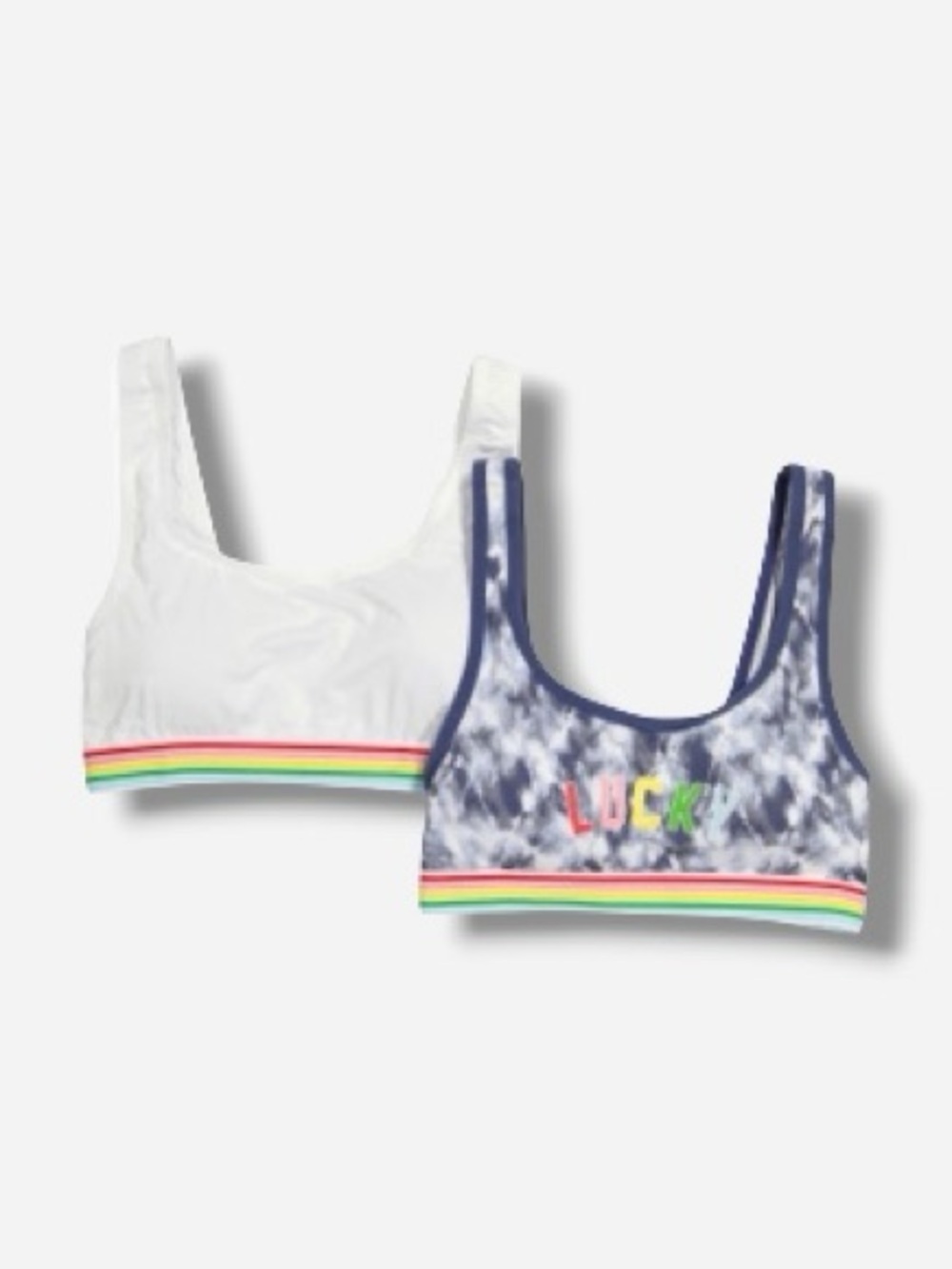 🌸New🌸 Lucky Brand 2pc Plus Pride Logo Lounge Bras 1X NWT